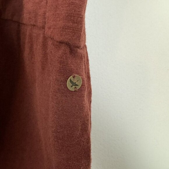 Eddie Bauer Outdoor Brown Orange Maxi Skirt Embroidered Aztec Print Size XS - Picture 6 of 7